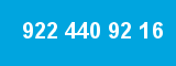 922 440 92 16 922 440 92 16